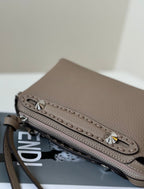 BY THE WAY SELLERIA MINI 20 IN MEDIUM BROWN GRAINED CALFSKIN
