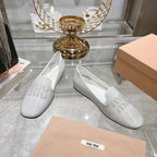 SLIP-ON SHOES WHITE COWHIDE