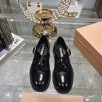 Sandal Black Cowhide With Cross-strap