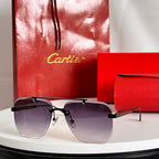 SANTOS SQUARE FRAME SUNGLASSES 524492 IN METAL AND WOODEN