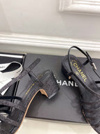 BLACK ROMAN 5 CM SANDALS