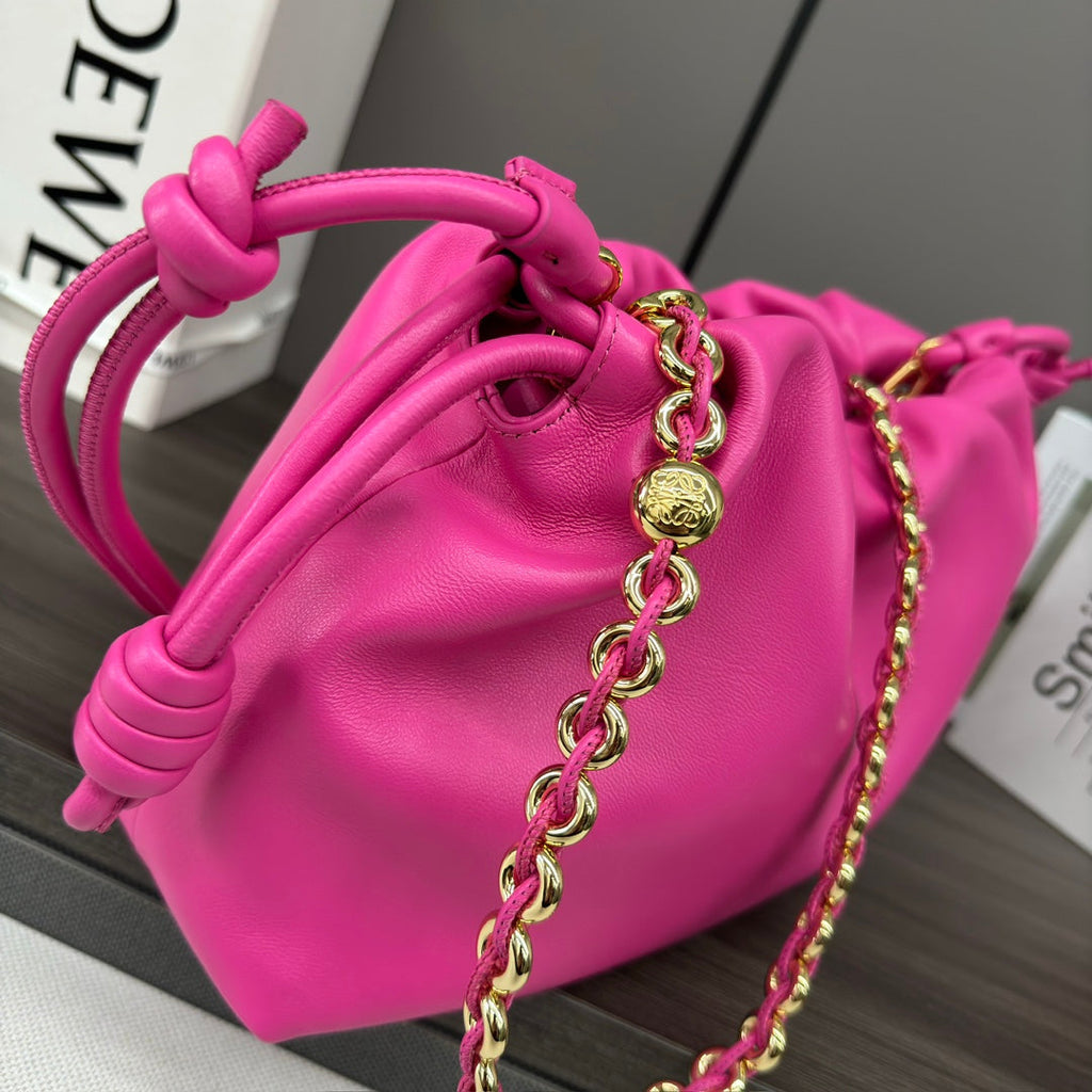 Loewe Flamenco Purse 30 Pink Lambskin Ghw