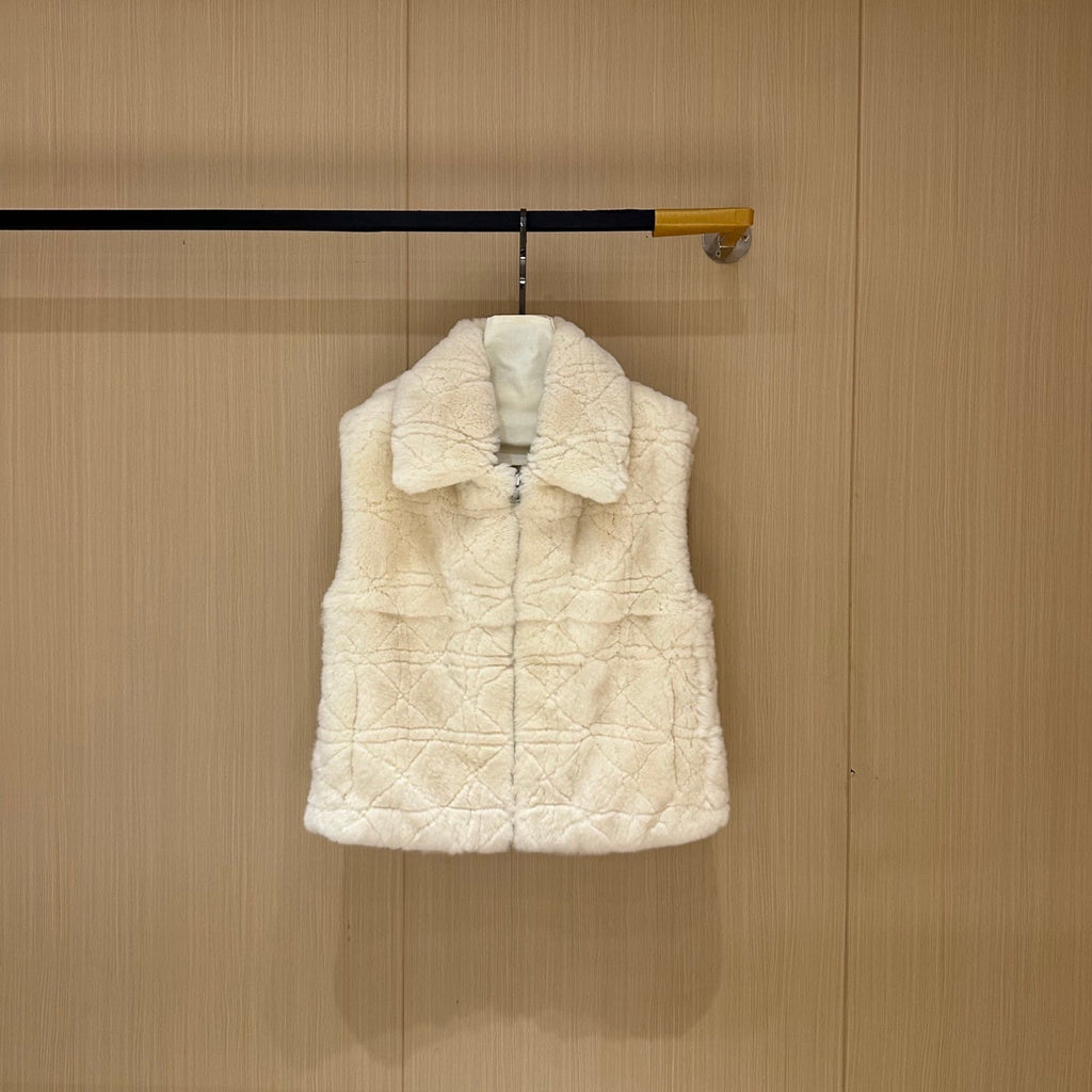 DIOR 25S FAUX RABBIT FUR VEST 769