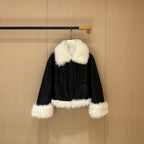 MIUMIU LEATHER DOWN JACKET STYLE 711