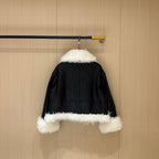 MIUMIU LEATHER DOWN JACKET STYLE 711
