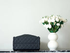 CHANEL 25S HOBO BAG 40 CM IN BLACK LAMBSKIN WITH GOLD HARDWARE