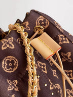 Louis Vuitton 2026 Noé Trunk Brown Tan Monogram Canvas Mix Cowhide