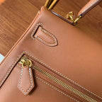 Hermes 2026 Kelly Lakis 2-way Bag Brown Leather