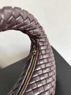 Bottega Veneta Shoulder Bag 35cm Brown Intrecciato Leather