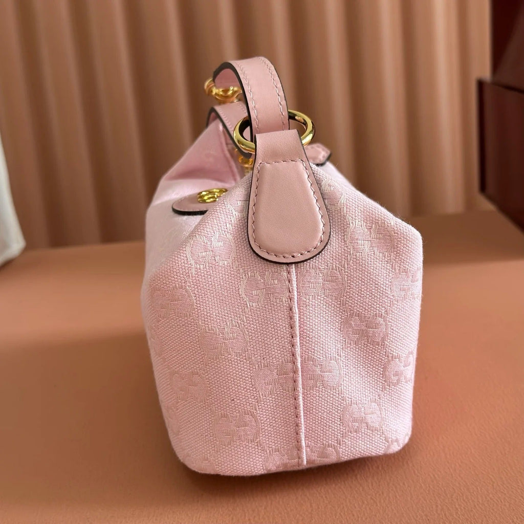 Gucci 2026 Vanity GG-Canvas Mini Top Handle Bag Pink Canvas Leather 280779