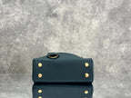 Balenciaga Mini Bag 22 Dark Green Calfskin Gold Hardware