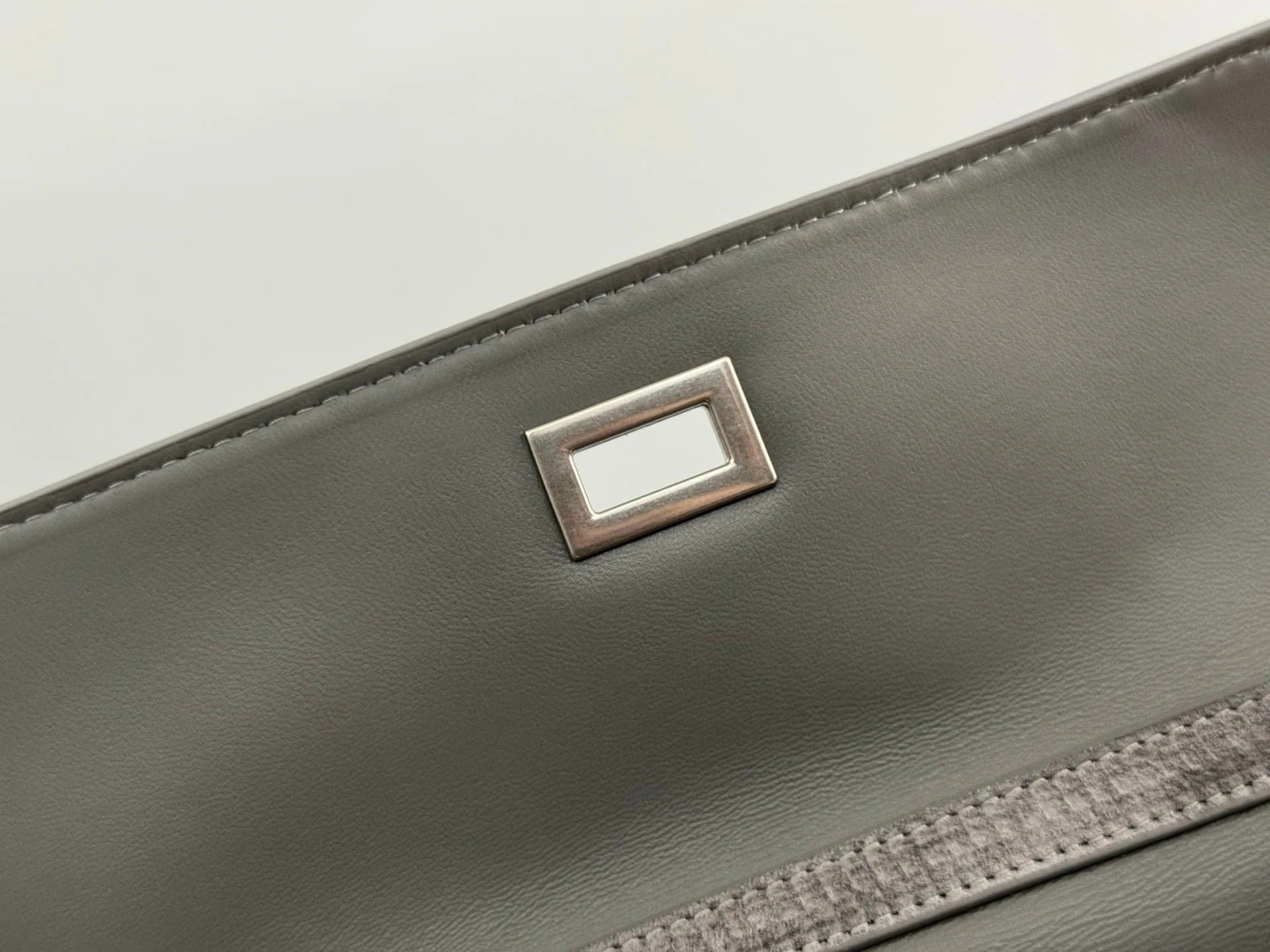 Balenciaga Medium Bag 35 Gray Suede Sliver Hardware