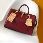 LV Speedy Soft 30 Bag Plum Pink Calfskin