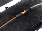 Chanel 2026 Boston Bag 41cm Black Suede