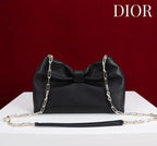Dior 2026 Bow Bag 27cm Black Lambskin