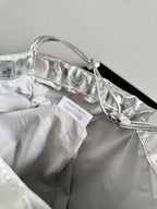 Bottega Veneta 2026 Dust Bag Silver Laminated Leather