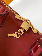 LV Speedy Soft 30 Bag Plum Pink Calfskin