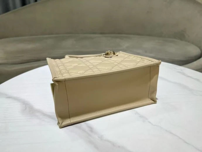 Dior 2026 Book Tote Bag 26.5cm Beige Leather