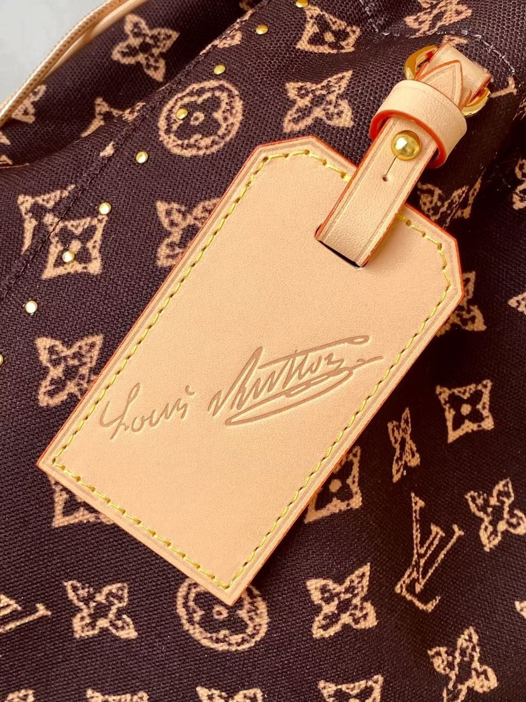 Louis Vuitton 2026 Noé Trunk Brown Tan Monogram Canvas Mix Cowhide