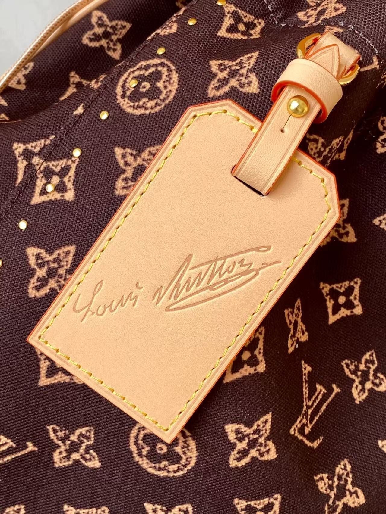 Louis Vuitton 2026 Noé Trunk Brown Tan Monogram Canvas Mix Cowhide