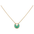 AMULETTE GOLD MALACHITE NECKLACE