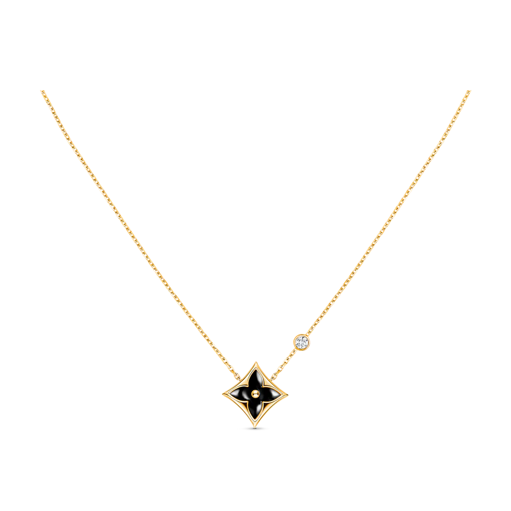 STAR BLACK MOP NECKLACE