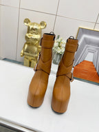 SL ANKLE BUCKLE BOOT PLATFORM SIENNA CALFSKIN