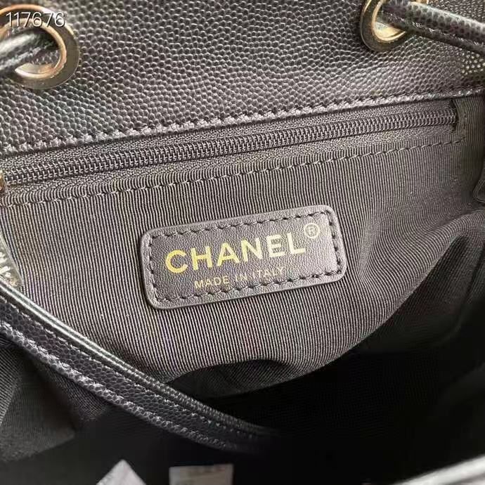 CHL -  Duma Backpack Gold Toned Hardware Black For Women Bags, Shoulder Bags 9.4in/24LO AS1371