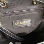 CHL -  Duma Backpack Gold Toned Hardware Black For Women Bags, Shoulder Bags 9.4in/24LO AS1371