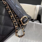 CHL -  Duma Backpack Gold Toned Hardware Black For Women Bags, Shoulder Bags 9.4in/24LO AS1371