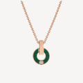 GARI NECKLACE PINK GOLD MALACHITE