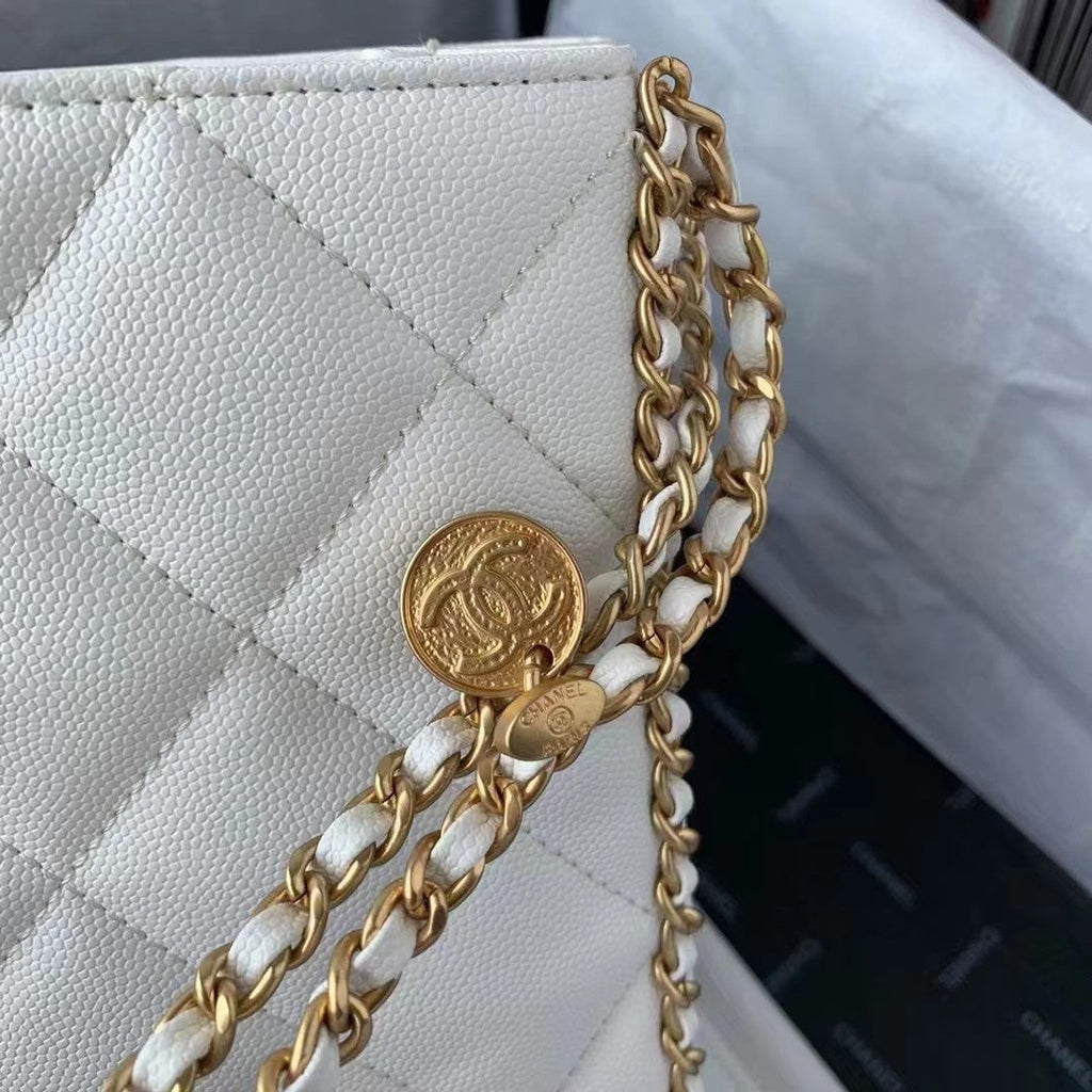 CHL - Small Shopping Bag White For Women Bags 9.1in/23LO