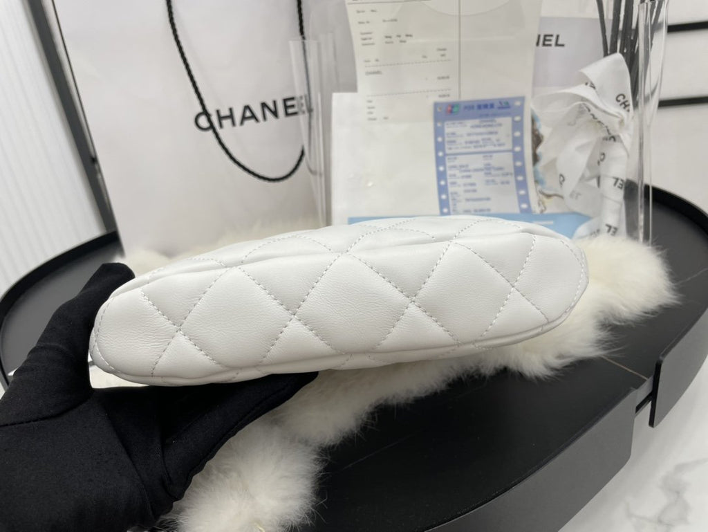 CHL - Hobo Handbag White For Women Bags 9.4in/24LO