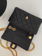 CHL - Small Flap Bag Black For Women Bags 8.7in/22LO