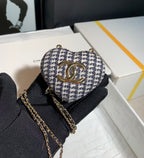 CHL - Long Necklace Bag Beige And White For Women Bags 3in/7.6LO AB9485 B09330 NK599