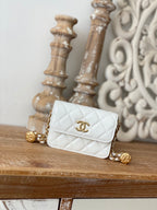 CHL -  Clutch With Chain White For Women Bags 4.8in/12.3LO