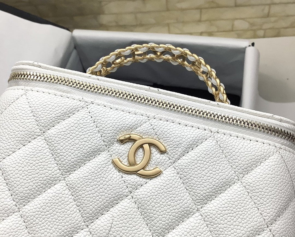 CHL - Small Vanity Case White For Women Bags 5.9in/15LO
