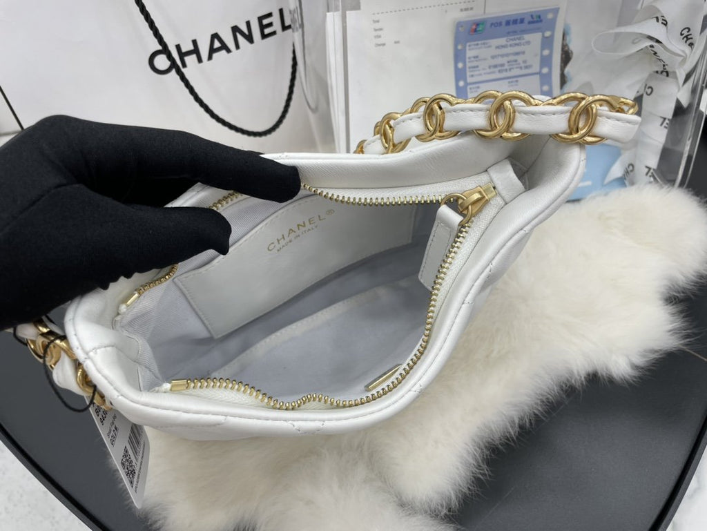 CHL - Hobo Handbag White For Women Bags 9.4in/24LO