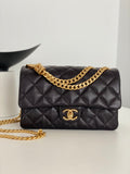 CHL - Small Flap Bag Black For Women Bags 8.7in/22LO