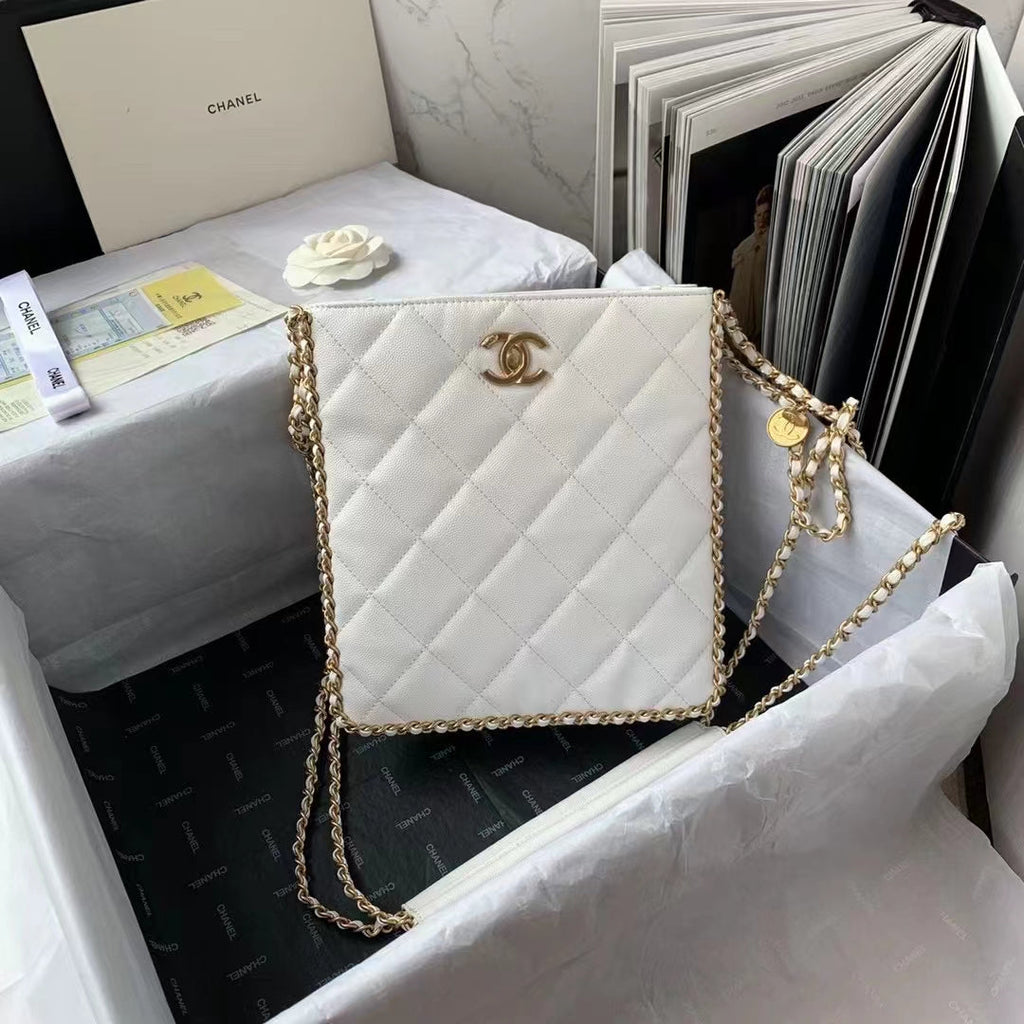 CHL - Small Shopping Bag White For Women Bags 9.1in/23LO