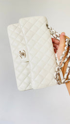 CHL - Small Classic Handbag White For Women Bags 9.1in/23LO