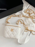 CHL - Small Vanity With Chain White For Women Bags 4.3in/11LO