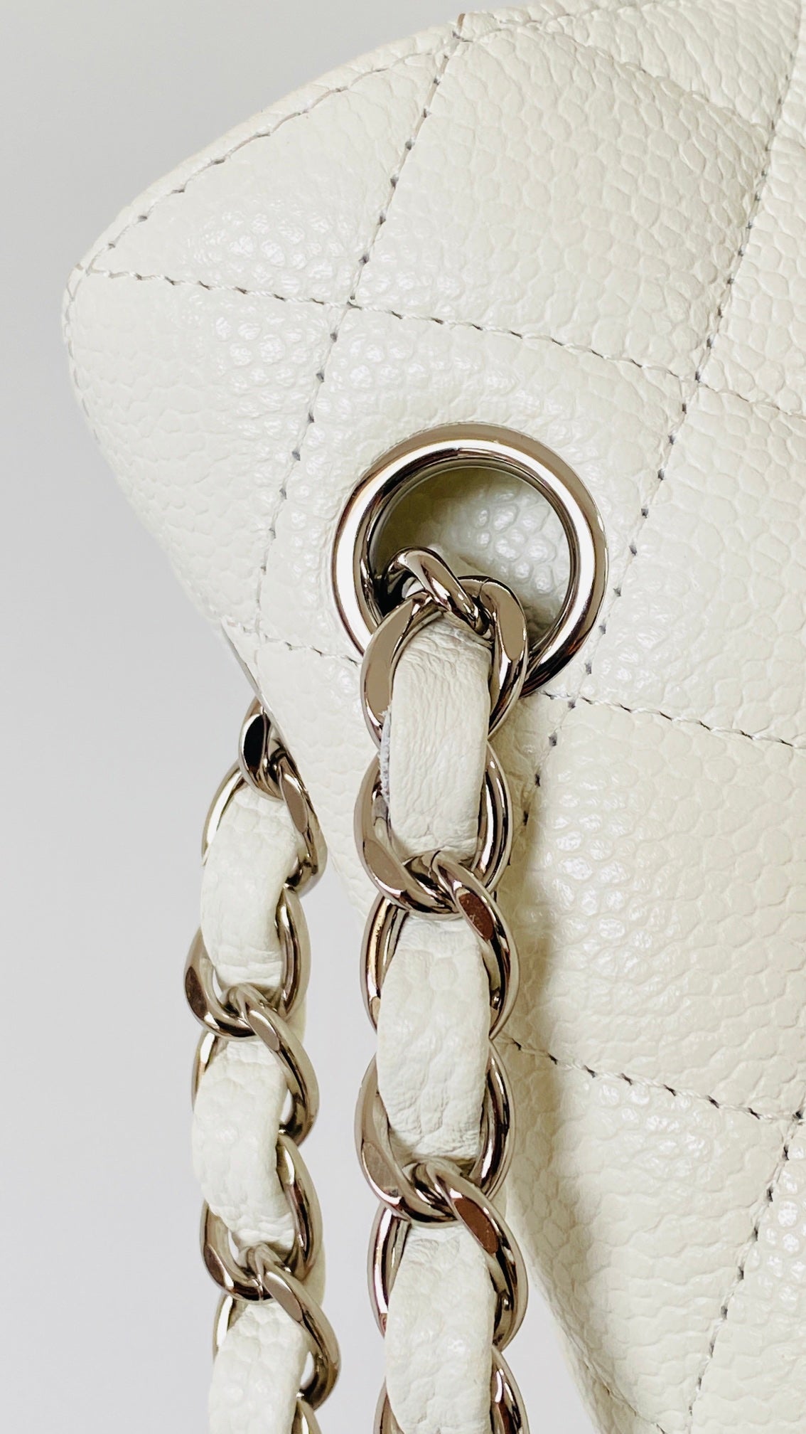CHL - Small Classic Handbag White For Women Bags 9.1in/23LO