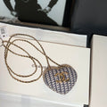 CHL - Long Necklace Bag Beige And White For Women Bags 3in/7.6LO AB9485 B09330 NK599