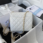 CHL - Small Floor Pack White For Women Bags 7.6in/19.5LO