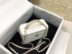 CHL - Small Vanity Case White For Women Bags 5.9in/15LO