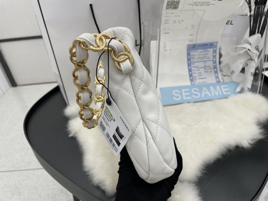 CHL - Hobo Handbag White For Women Bags 9.4in/24LO