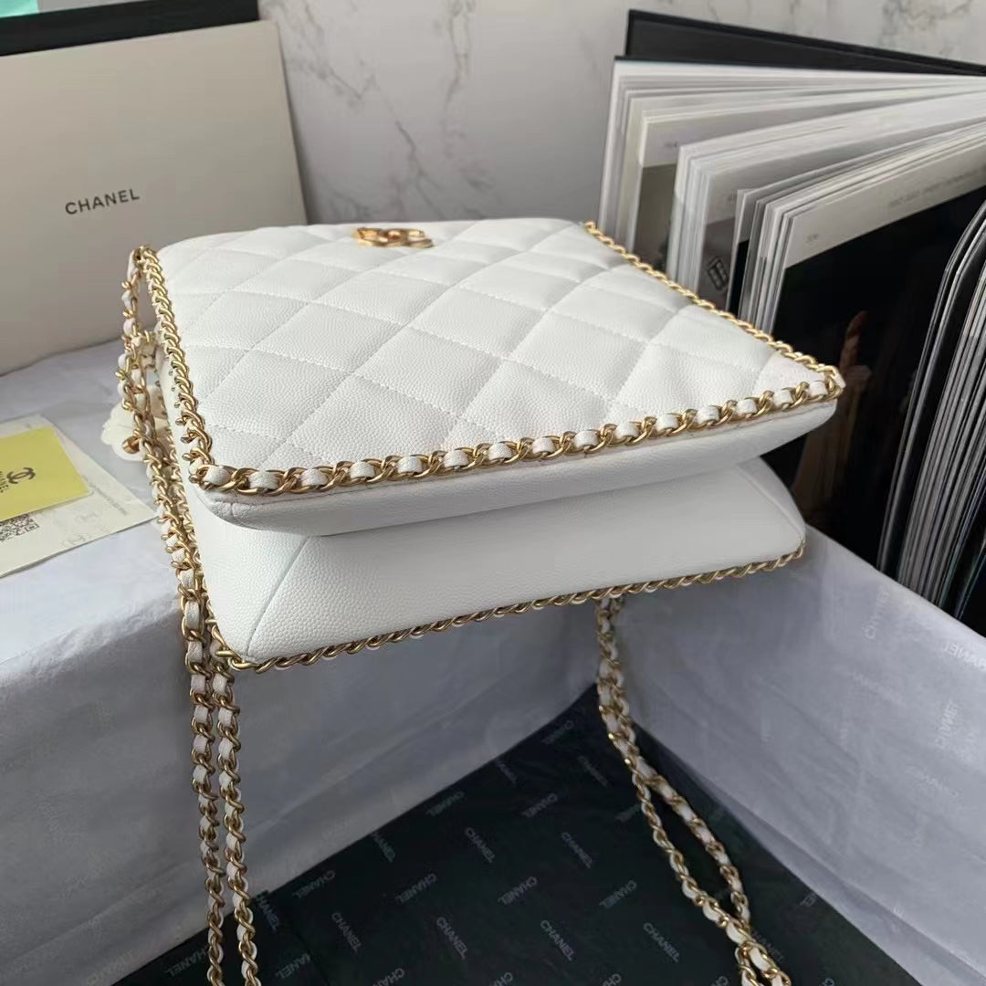 CHL - Small Shopping Bag White For Women Bags 9.1in/23LO
