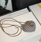 CHL - Long Necklace Bag Beige And White For Women Bags 3in/7.6LO AB9485 B09330 NK599
