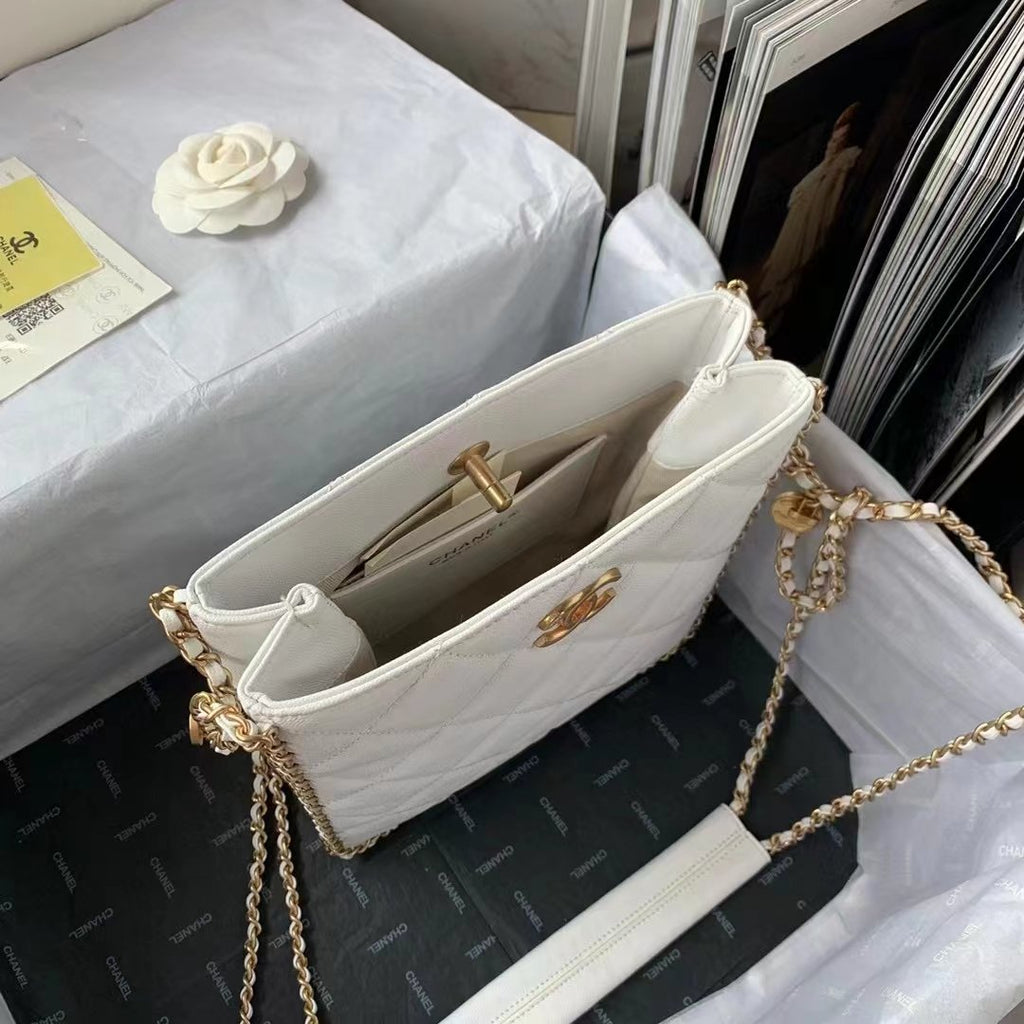 CHL - Small Shopping Bag White For Women Bags 9in/23LO